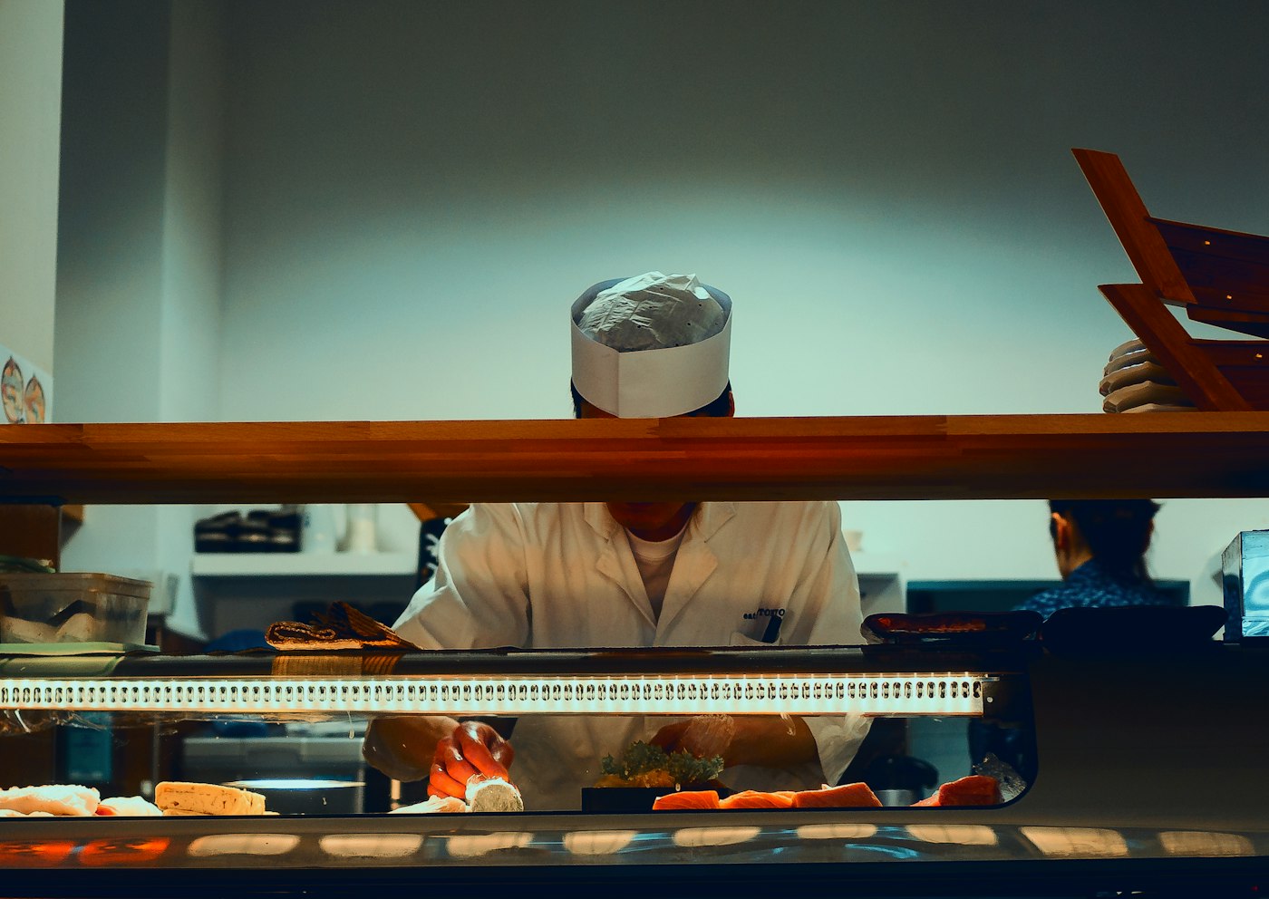 Sushichef aan het werk
